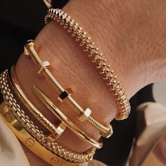 Bracelet Clash CR Gold