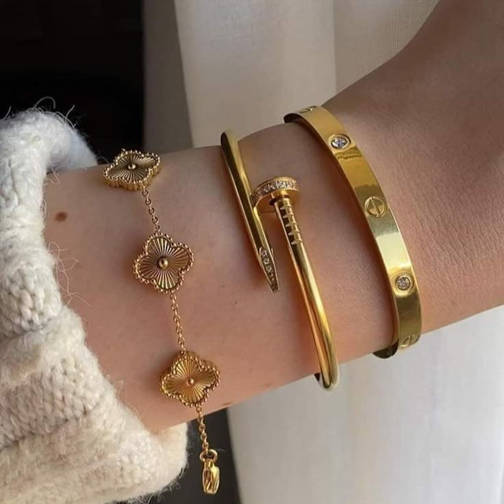 Bracelet 5 Motifs VC - Gold